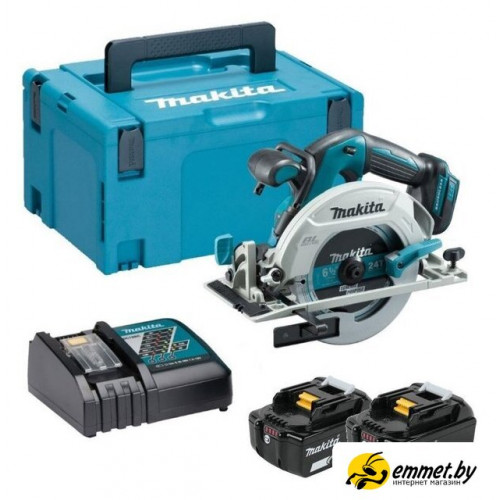 Дисковая (циркулярная) пила Makita DHS680RTJ (с 2-мя АКБ)