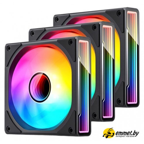 Комплект вентиляторов для корпуса Jonsbo ZK-120 (черный, 3 шт.)