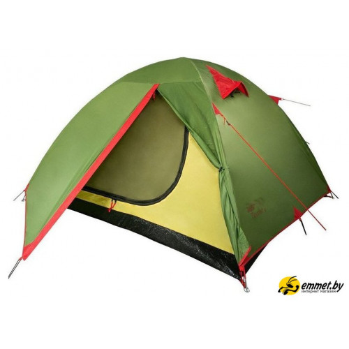 Треккинговая палатка TRAMP Lite Tourist 3 V2 (зеленый)