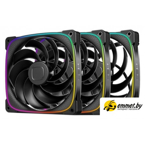 Комплект вентиляторов для корпуса Geometric Future Squama 2503R-14 Triple Pack (черный)
