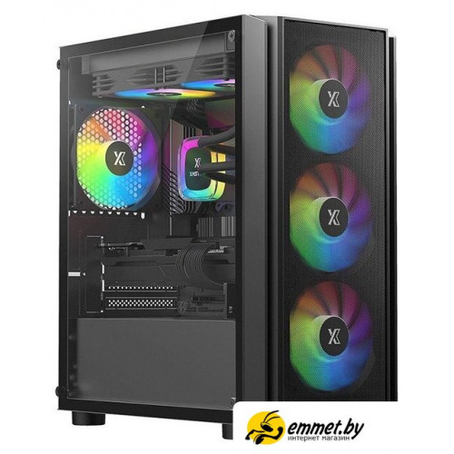 Корпус XASTRA A402M 4FRGB (черный)