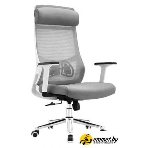 Офисное кресло SitUp Aura LUX White chrome (сетка Grey/Grey)