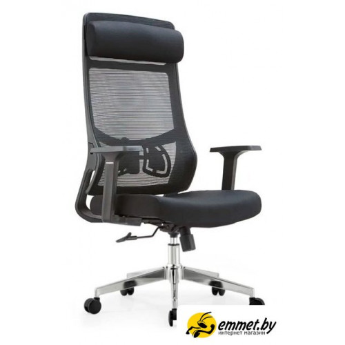 Офисное кресло SitUp Aura LUX Black Chrome (сетка Black/Black)