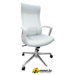 Офисное кресло SitUp Record White Chrome (Light Grey)