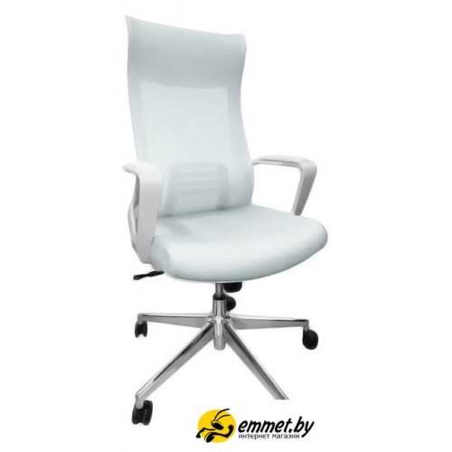 Офисное кресло SitUp Record White Chrome (Light Grey)