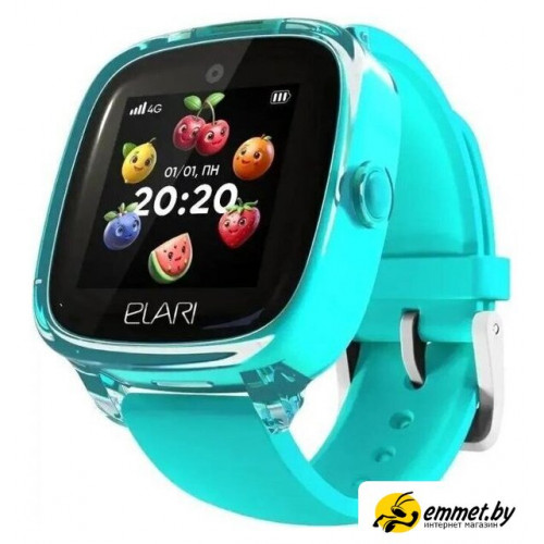 Детские умные часы Elari KidPhone Fresh 4G (бирюзовый)
