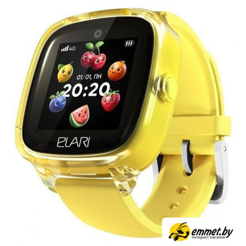 Детские умные часы Elari KidPhone Fresh 4G (желтый)