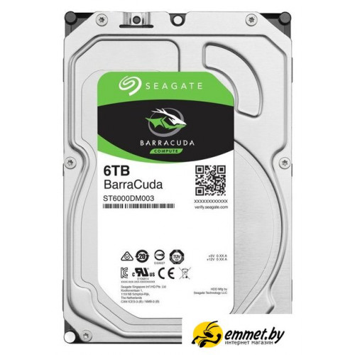 Жесткий диск Seagate BarraCuda 6TB ST6000DM003
