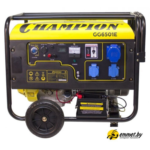 Бензиновый генератор Champion GG6501E+ATS