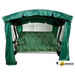 Садовые качели МебельСад Ранго (завитушки, зеленый)