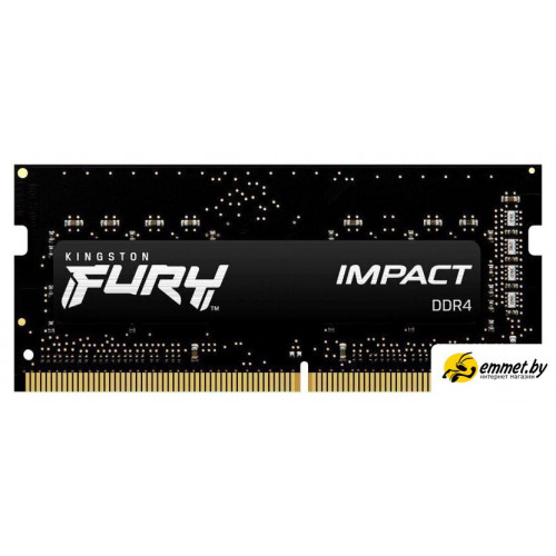 Оперативная память Kingston FURY Impact 8GB DDR4 SODIMM PC4-25600 KF432S20IB/8