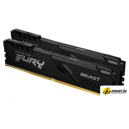 Оперативная память Kingston FURY Beast 2x16GB DDR4 PC4-25600 KF432C16BBK2/32