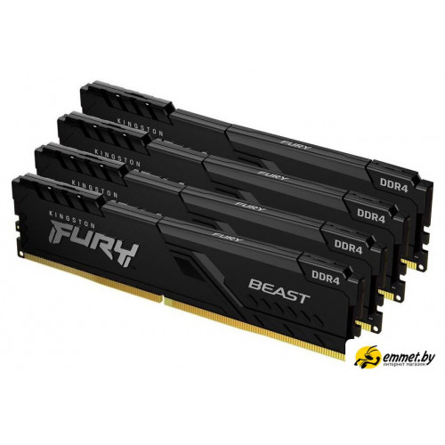 Оперативная память Kingston FURY Beast 4x8GB DDR4 PC4-25600 KF432C16BBK4/32