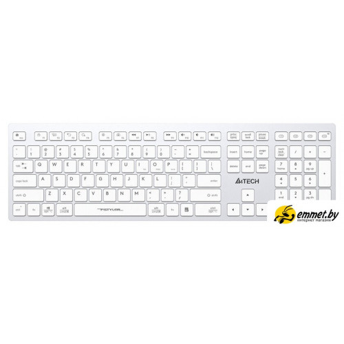 Клавиатура A4Tech Fstyler FBX50C (серебристый/белый)