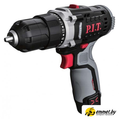 Дрель-шуруповерт P.I.T. PBM12K-10A/1 (с 1-им АКБ, кейс)