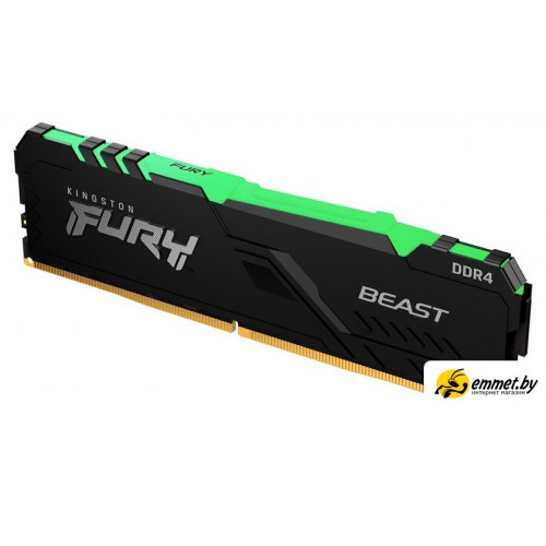 Оперативная память Kingston FURY Beast RGB 16ГБ DDR4 3200 МГц KF432C16BB2A/16