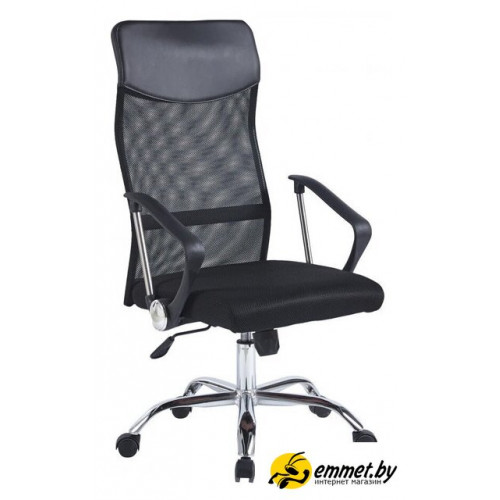 Офисное кресло SitUp Flay chrome (сетка black/black)