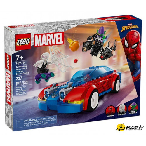 Конструктор LEGO Marvel Super Heroes 76279 Гоночная машина Человека-паука и Зелен
