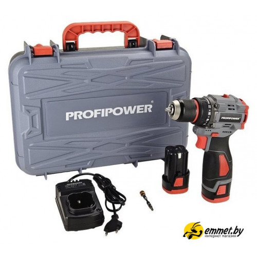 Дрель-шуруповерт Profipower BL-161 (с 2-мя АКБ, кейс)